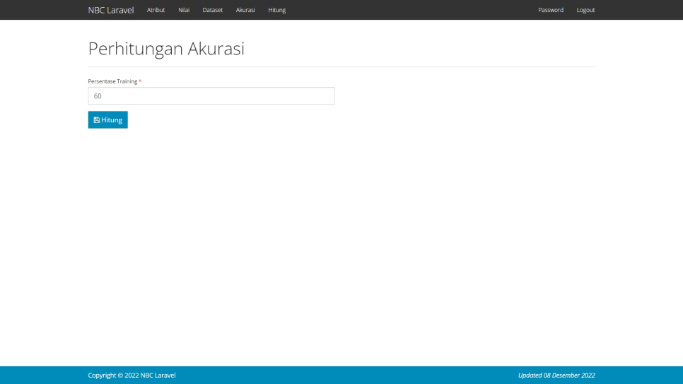 NBC Laravel Akurasi