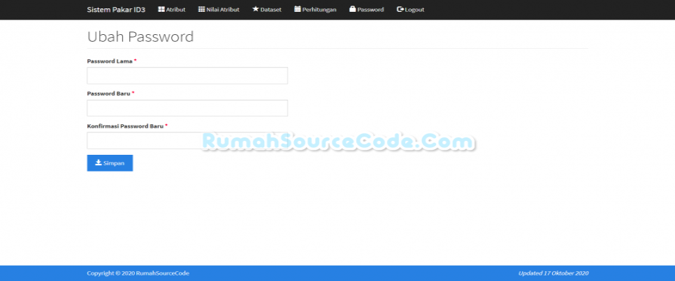 Sistem Pakar ID3 PHP Password