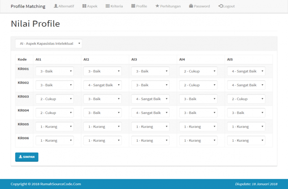 SPK Profile Matching PHP Profile