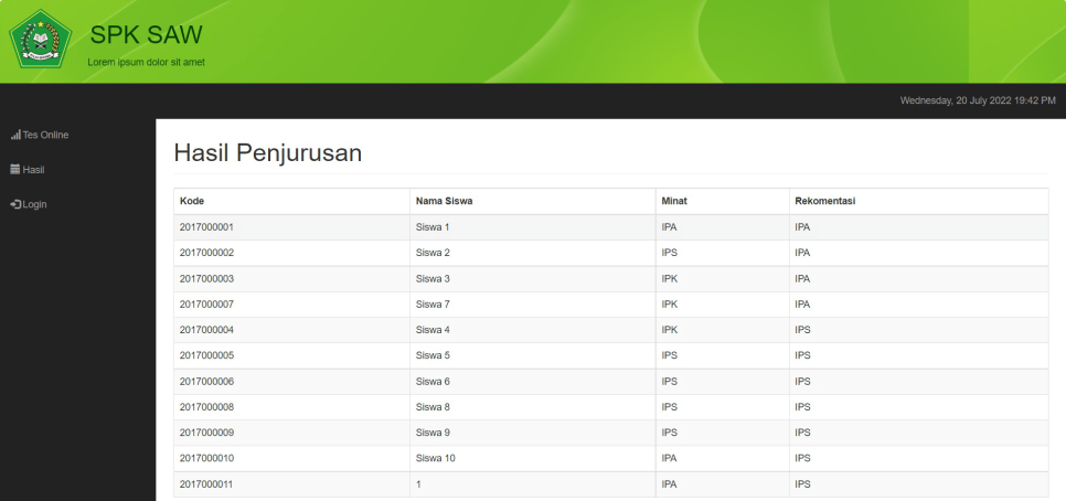 Hasil