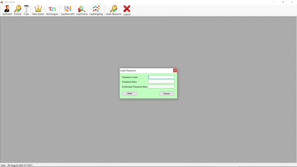 VIKOR VB Password